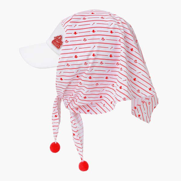 [여주점] 여성 패턴 스카프 썬바이저 GR122LCP21 RED0