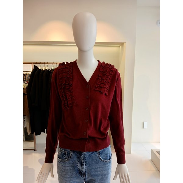 [여주점] 씨씨콜렉트 러플디테일브이넥가디건 E261ksl114