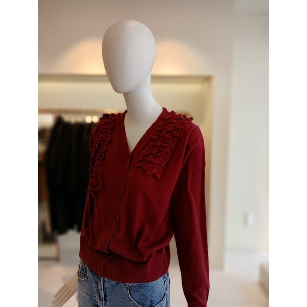 [여주점] 씨씨콜렉트 러플디테일브이넥가디건 E261ksl114