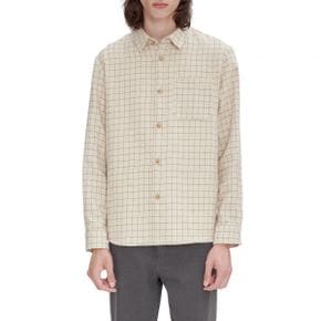 A.P.C. 아페쎄 Surchemise 트렉 리사이클 코튼 블렌드 버튼업 셔츠 - Ecru 8178997