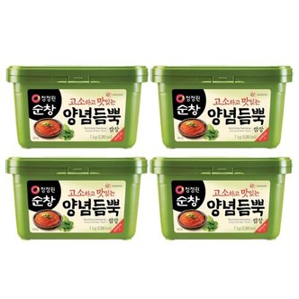  청정원 순창 양념듬뿍 쌈장 1kg x 4개 청정원쌈장 순 (WC82928)