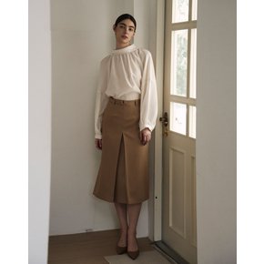 에이라인 벨트 스커트 베이지 A LINE BELT SKIRT BEIGE