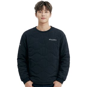 남성 우븐 퀼팅 맨투맨 DMMT79046-BKS
