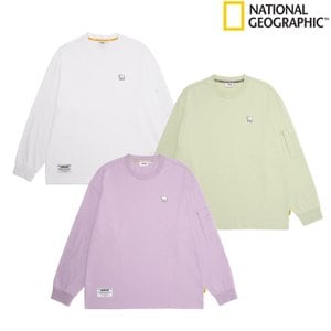 내셔널지오그래픽 [시흥점] N231MTS020 남성 세미오버핏 소매포켓 L/TEE