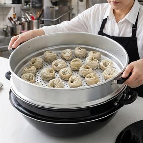대형 국산 찜냄비 업소용 만두찜기 찜통 2단 3단 찜솥
