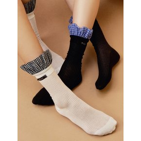 HPP017 Check Pattern Socks