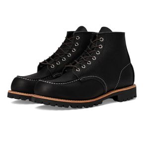Red 윙 헤리티지 6인치 모카신 토 러그 Roughneck - 블랙 Oil Slick 1175515