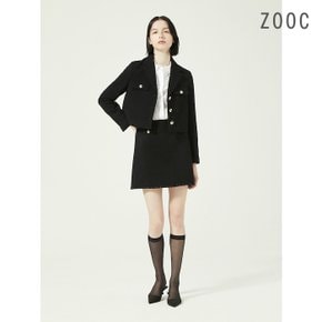 울블렌드 크롭 부클 재킷 DN_Z231MSF006