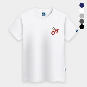 진마니아 M펭귄 라운드반팔티 남녀공용 빅사이즈 S~4XL 박스티 면티 커플티 단체티 티셔츠