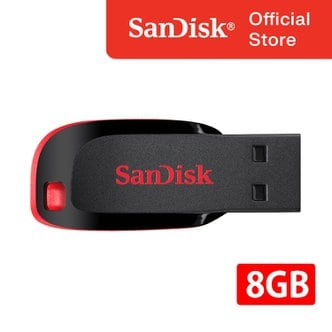 샌디스크 USB 메모리 CZ50 크루저블레이드 8GB 8기가 USB 2.0 샌디스크 공식판매처