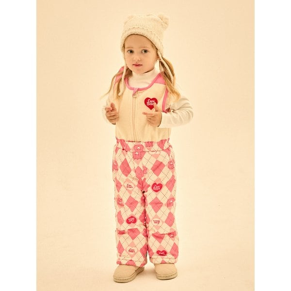 러브어랏 아가일패턴 스키팬츠