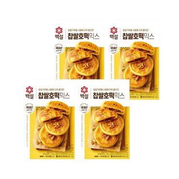 CJ제일제당 백설 찹쌀 호떡믹스 400g x4개