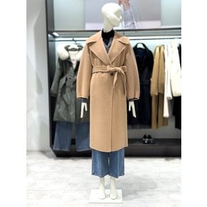 [시흥점] 와이드 카라 벨티드 오버핏 핸드 메이드 코트 V254MSG953