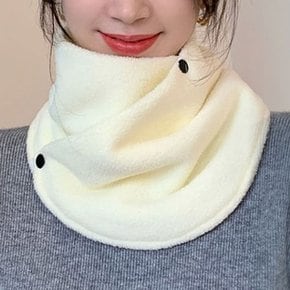 가을넥워머 이중 플리스 단추 숄 넥워머 가을 겨울 따뜻한넥워머