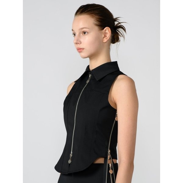 ABYSS SUMMER WOOL VEST_BLACK