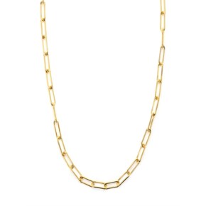 Kyra Square chain Silver Necklace_NECKLACE(silver)