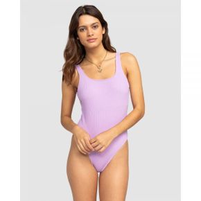 5023647 Roxy Aruba Halter Neck One Piece Swimsuit For Women - CROCUS PETAL