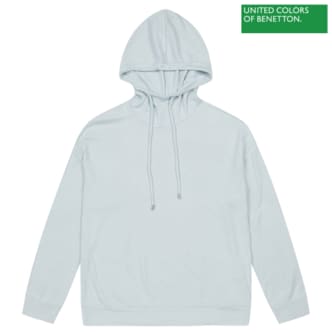 베네통 Loose fit hooded t-shirt 2F_3JLVD2009_93G