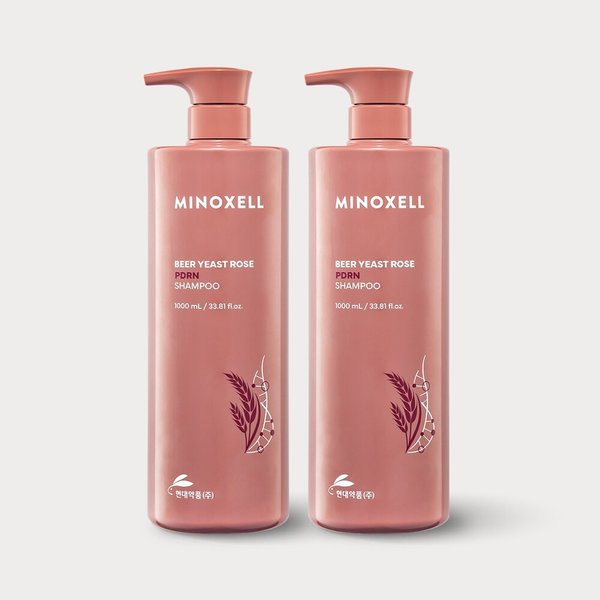 마이녹셀 맥주효모 로즈PDRN 탈모샴푸 1000ML 2개