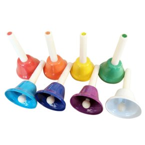 핸드벨 8pcs 종소리 8음 어린이 음악교구 음악교재