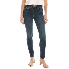 4682016 MOTHER Denim High-Waist Looker Teaming Up Skinny Jean