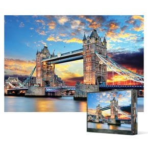 1000피스 직소퍼즐 - 런던 타워 브릿지 황홀한 석양 2 (퍼즐사랑)