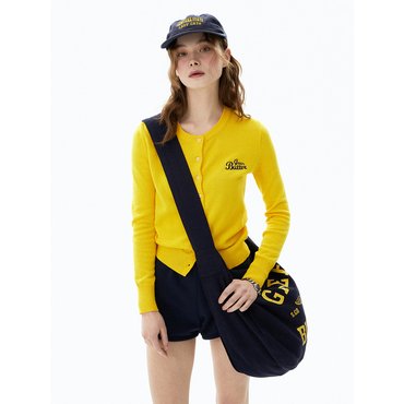 그린버터 Washable Cotton Cardigan (Yellow)