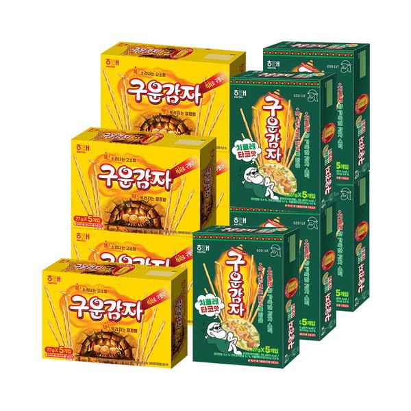해태 구운감자 135g 5개 + 치폴레타코맛 135g 5개 / 스틱과자[무료배송] - SSG.COM