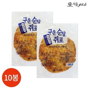 서울지앤비 구운 순살쥐포 36g x 10봉