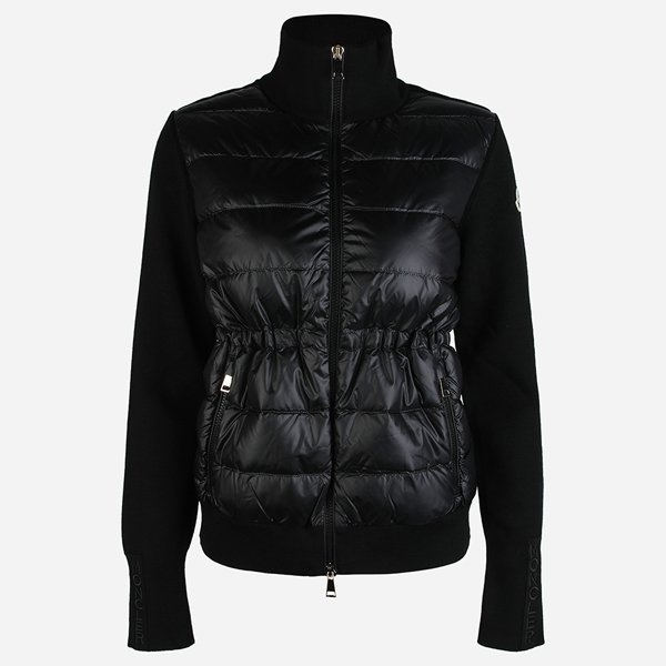 [시흥점] [몽클레어]5F 9B00056 M1131 999 여성 패딩 믹스 집업 가디건 블랙