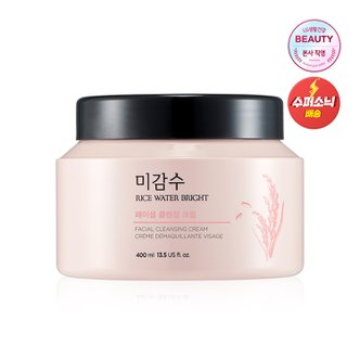 더페이스샵 미감수 브라이트 페이셜 클렌징 크림 400ml 대용량