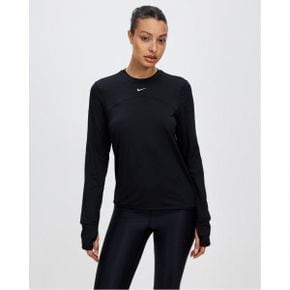 3538623 Nike 나이키 Dri-FIT Swift Element UV 크루 넥 탑 - 블랙  리플렉티브 실버