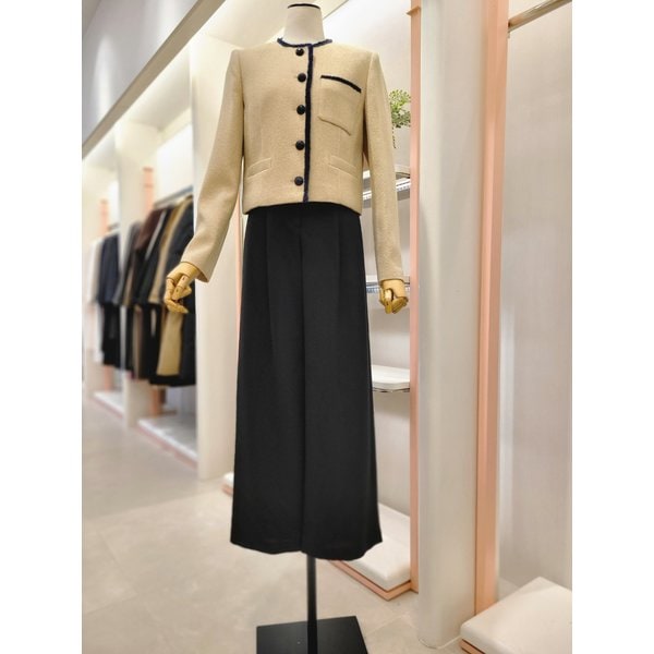 [여주점] 여성 트위드 라운드넥 싱글 브레이드 자켓( ITNAWJK160)