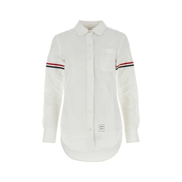 26SS 톰브라운 RWB 스트라이프 셔츠 FLL019E03113100 WHITE DOM