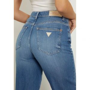 이스퀘어 4580226 Guess MOM MET HOGE TAILLE - Jeans Tapered Fit blauw