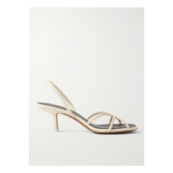 아이보 가죽 슬링백 샌들 크림 1647597327042587