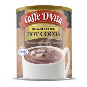 (6팩)  Caffe  D`Vita  무설탕  프리미엄  핫  코코아,  284g  용기