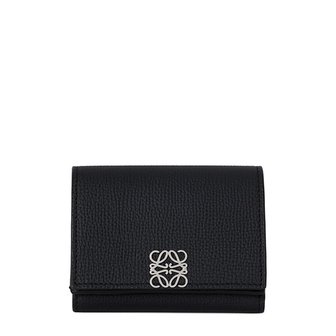 로에베 [부산점] 25FW 블랙 아나그램 트리폴드 반지갑 C821TR2X16 1100