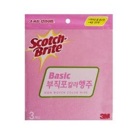 3M Basic 부직포 칼라행주(3매입)