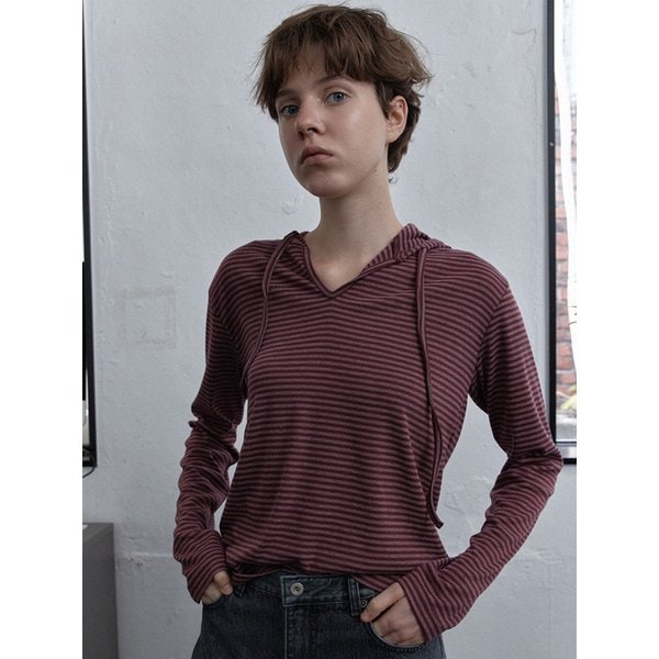 curlysue hoody - burgundy