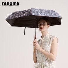 잔꽃 자외선차단/차광율 99 암막 방풍 미니 경량 슬림 3단 수동 양우산 (우산 겸 양산) RSL-2507