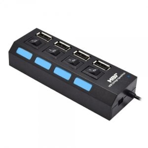 엠지솔루션 MBF-H04P (블랙) USB2.0 4포트 USB 허브 (유전원)