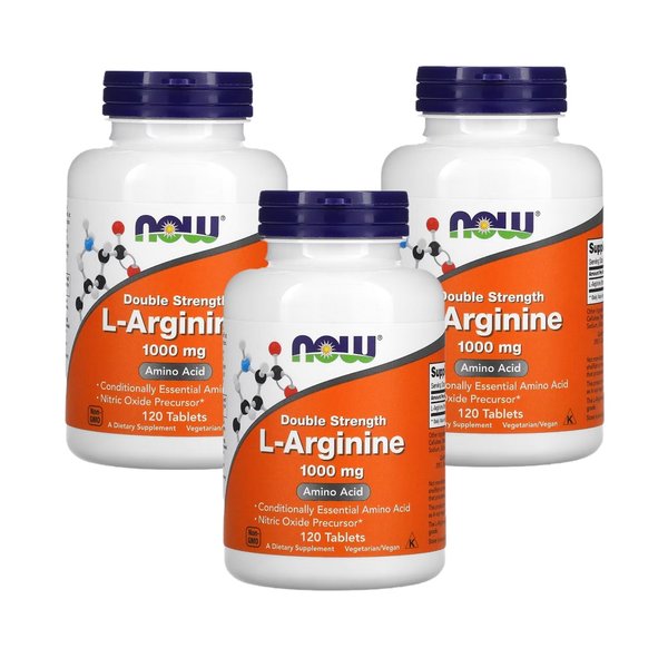 L-아르기닌 더블 스트렝스 1000mg 120정 X 3통 엘아르기닌