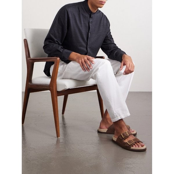 브루넬로쿠치넬리 스웨이드 샌들 46376663163010024