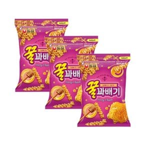 농심 꿀꽈배기 300g x 3개 / 대용량 스낵 지퍼팩보관_