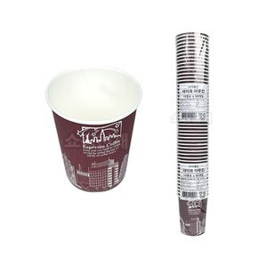 테이크아웃컵 10온스 50개입.300ml 일회용종이컵 무늬 커피숍 사무실