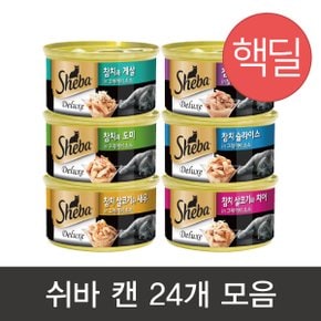 쉬바캔 24개 참치 닭고기 새우 게맛살