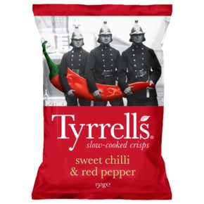 타이렐스 Tyrrells 스위트 칠리 앤 레드 페퍼 감자칩 150g