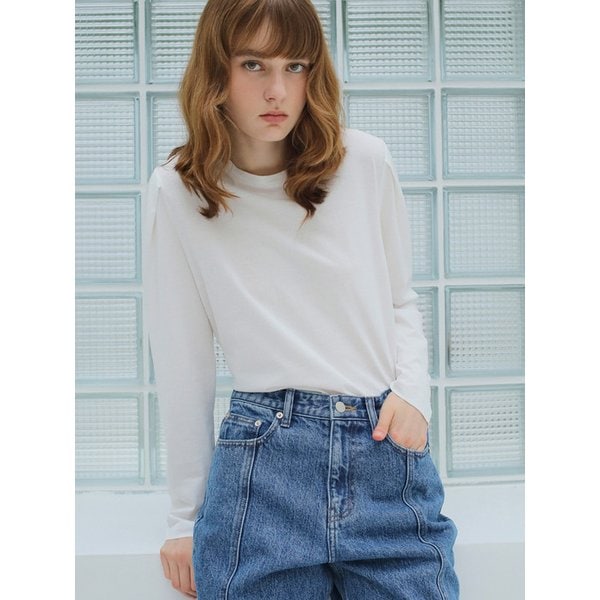 [리퍼브] TUCK SLEEVE TEE / BEIGE