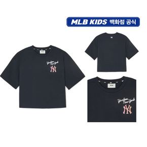 24SS [KIDS][KIDS]에슬레저 여아 반팔 티셔츠 뉴욕양키스 7FTSA0143-50BKS